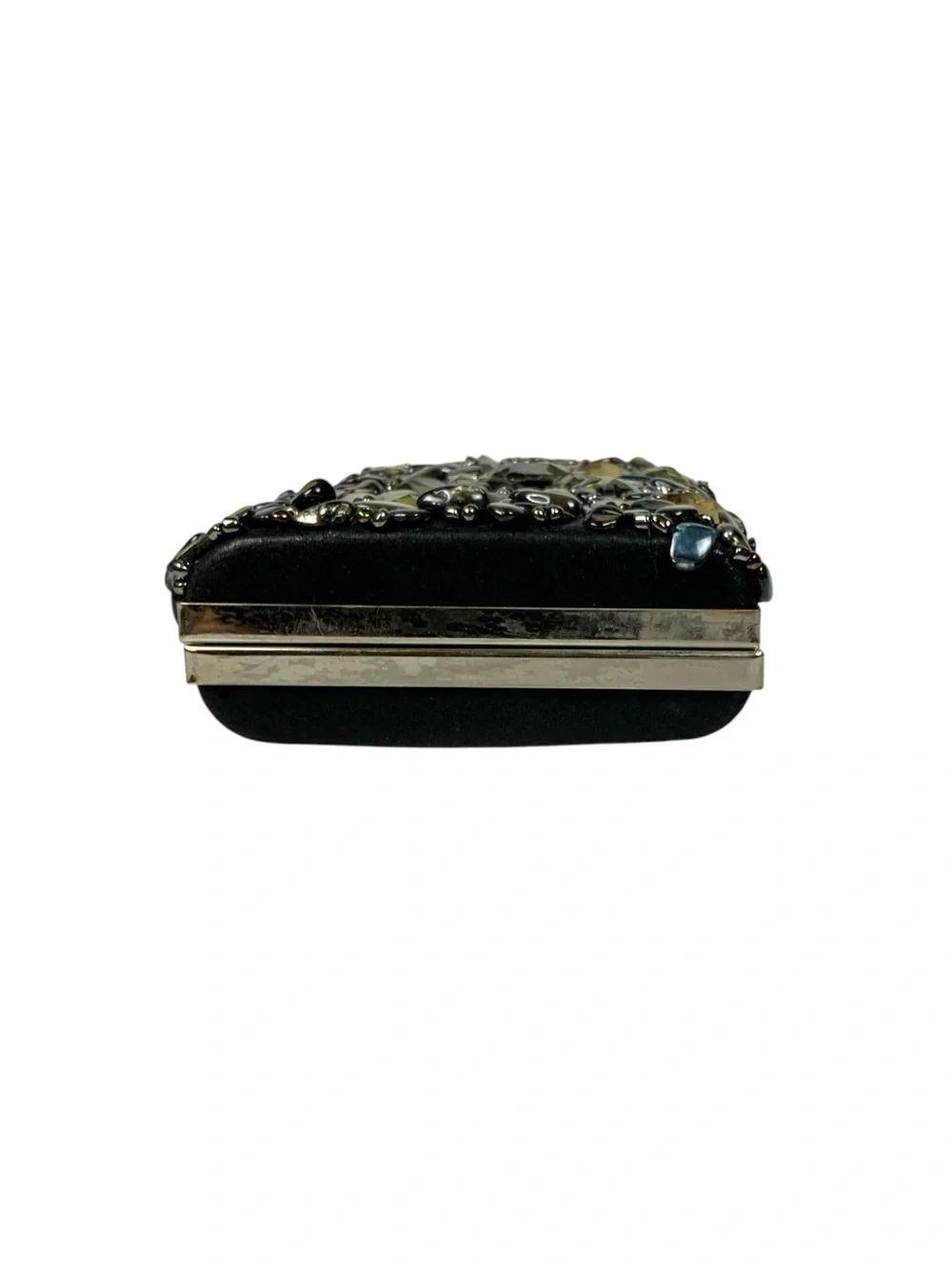 Embellished Hard-Case Evening Clutch